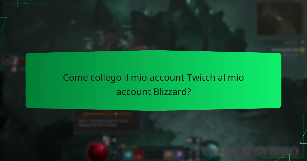Come collego il mio account Twitch al mio account Blizzard?