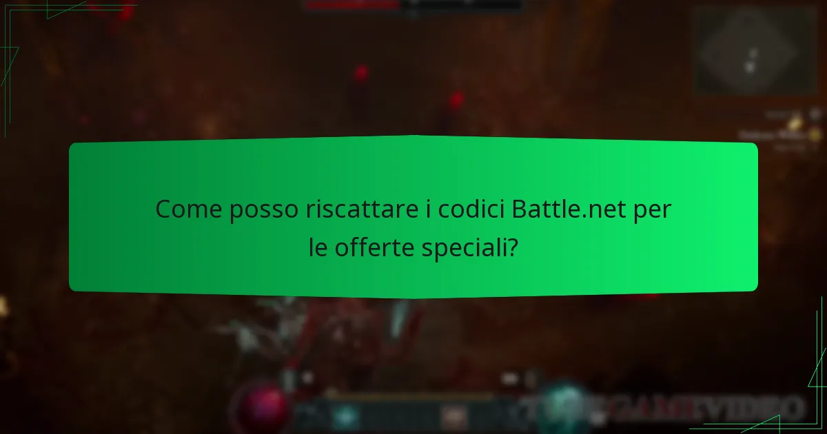 Come posso riscattare i codici Battle.net per le offerte speciali?