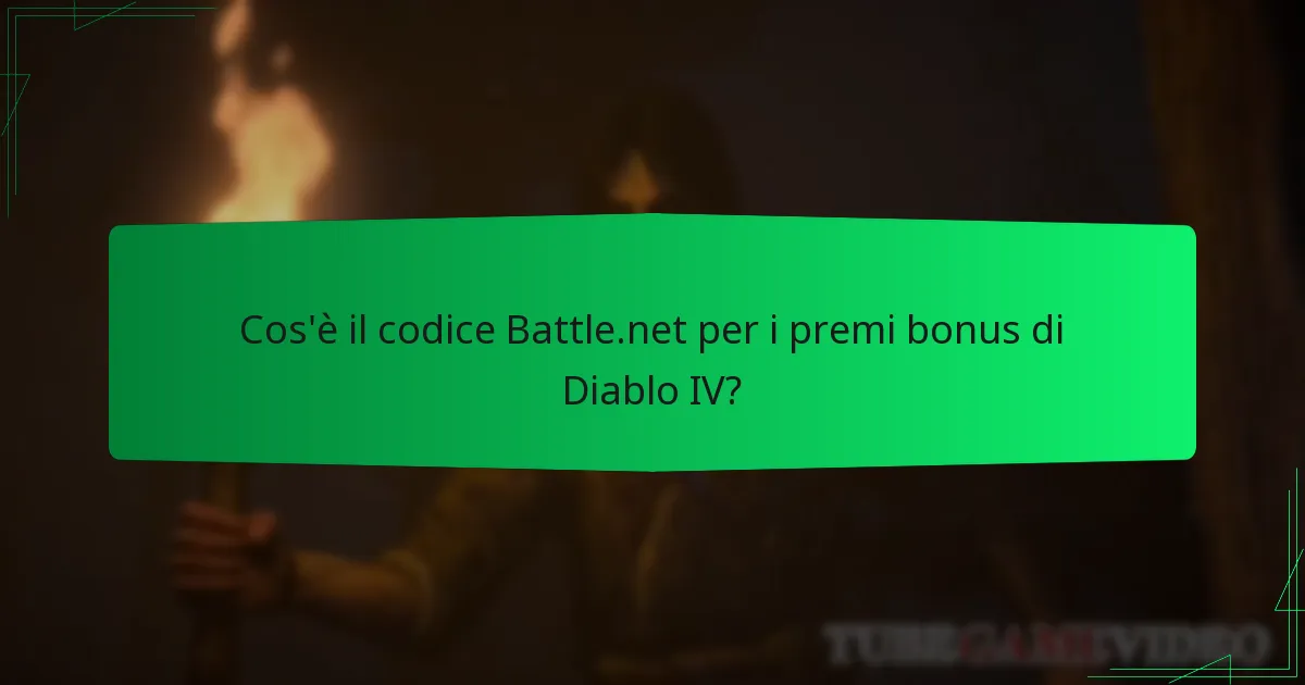 Quali sono i premi bonus del codice Battle.net?
