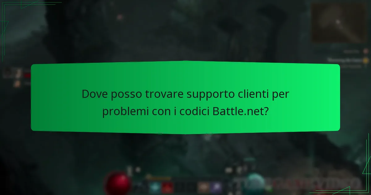 Dove posso trovare supporto clienti per problemi con i codici Battle.net?