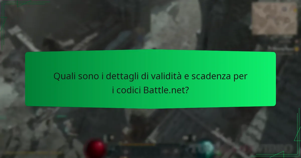 Quali sono i dettagli di validità e scadenza per i codici Battle.net?