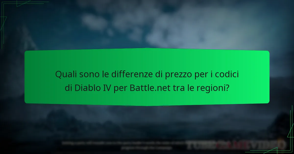 Quali regioni hanno offerte esclusive per i codici di Diablo IV per Battle.net?